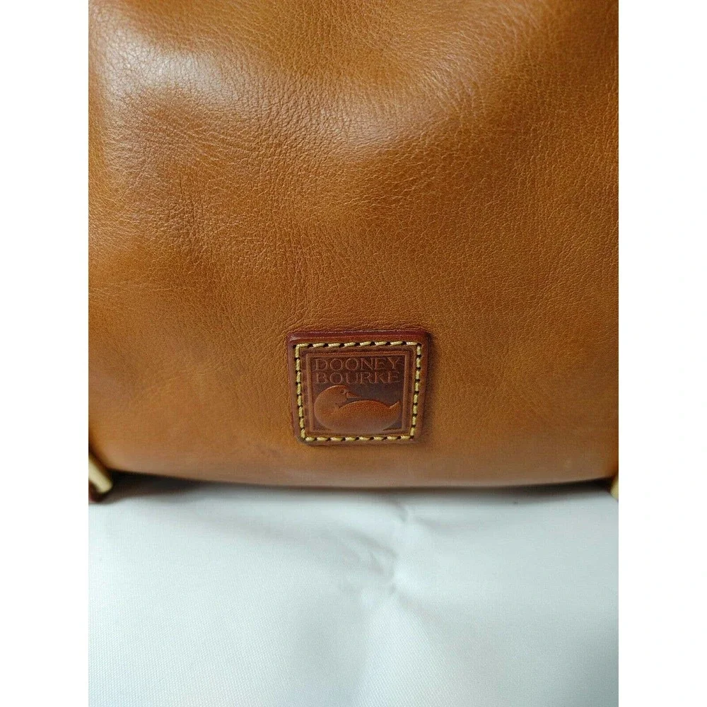 Dooney & Bourke Florentine Leather Tassel Medium Satchel $580 Cognac